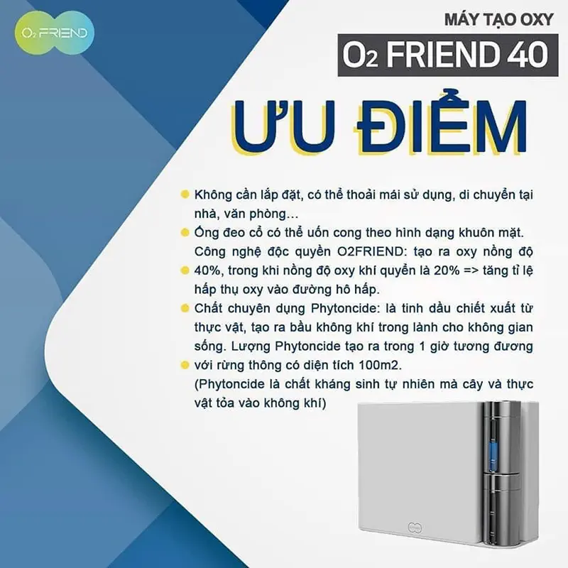 Máy tạo Oxy O2Friend 40