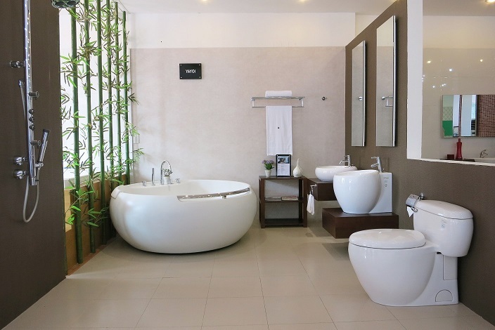 Đồng bộ nội thất phòng tắm với thiết bị vệ sinh Toto Nhật Bản ...