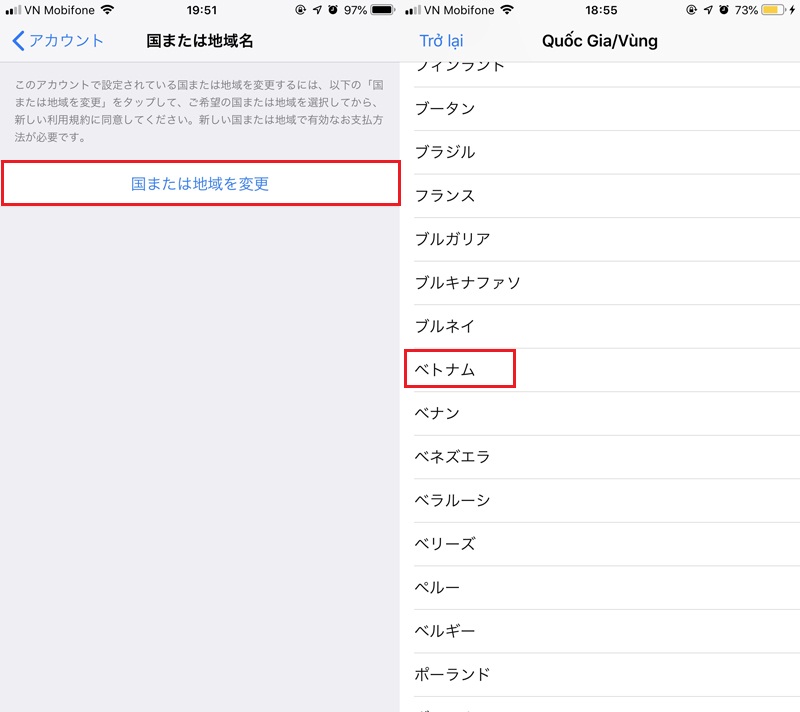 Hướng dẫn cách chuyển vùng AppStore từ Nhật về lại Việt Nam cho các thiết bị iOS