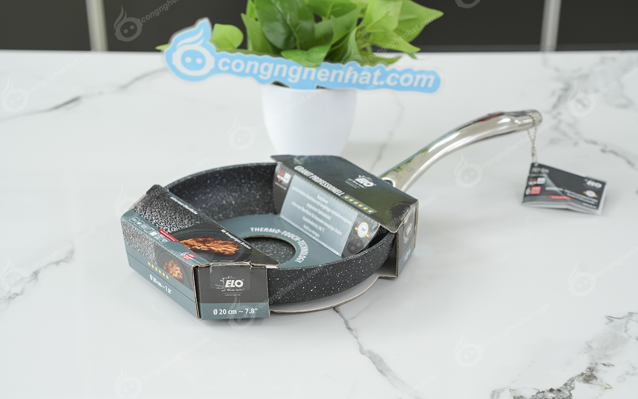 Chảo từ Aluminium mặt vân đá Elo Granit Professionell 20-28cm Chảo từ vân đá Elo Granit Professionell 20cm