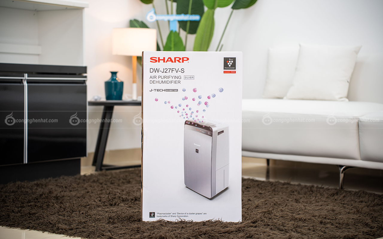 Máy lọc không khí và hút ẩm Sharp DW-J27FV-S