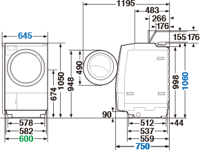 Máy giặt Toshiba TW-127X9L-T