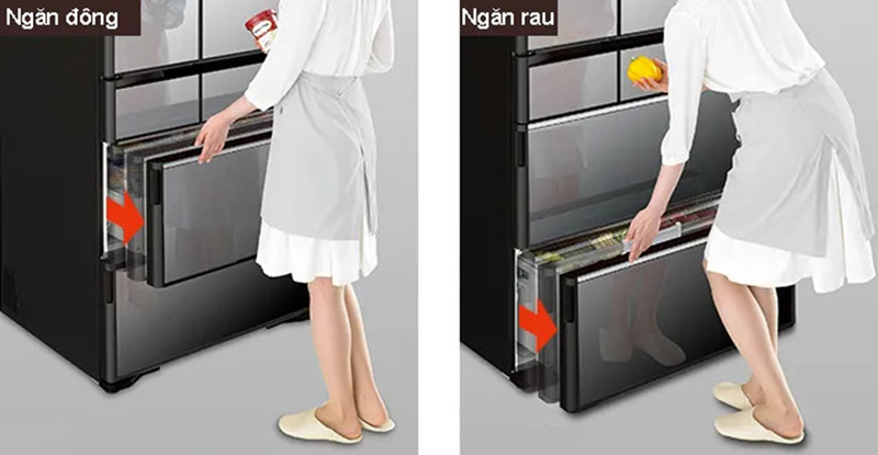 Tủ lạnh Hitachi R-WXC74N