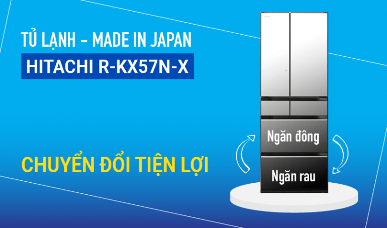 Tủ lạnh Hitachi R-KX57N