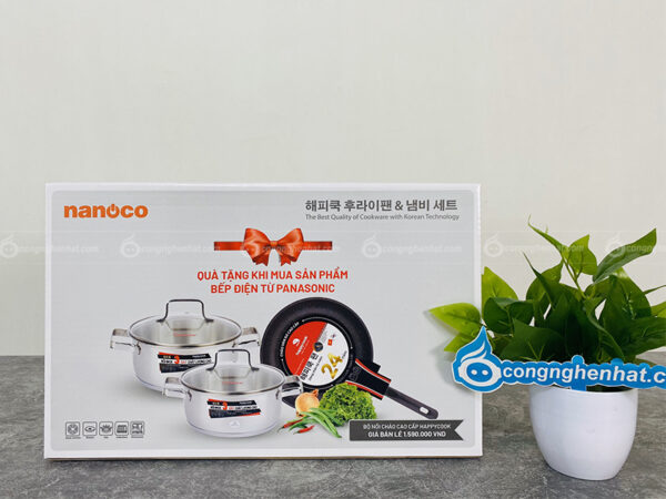 Bộ nồi chảo đáy từ Happy Cook Platinum HC05-CBPT