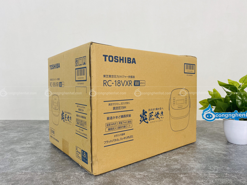 Nồi cơm điện cao tần Toshiba RC-18VXR-W