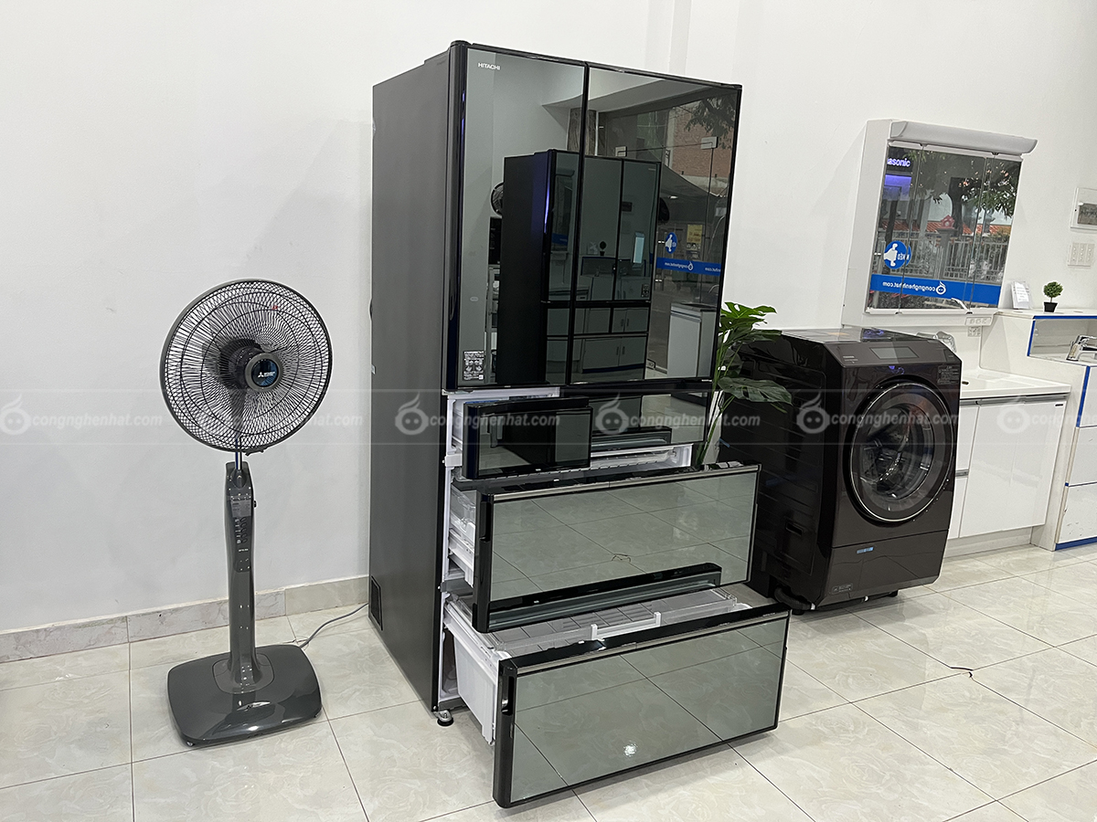 Tủ lạnh Hitachi R-WXC74S-X