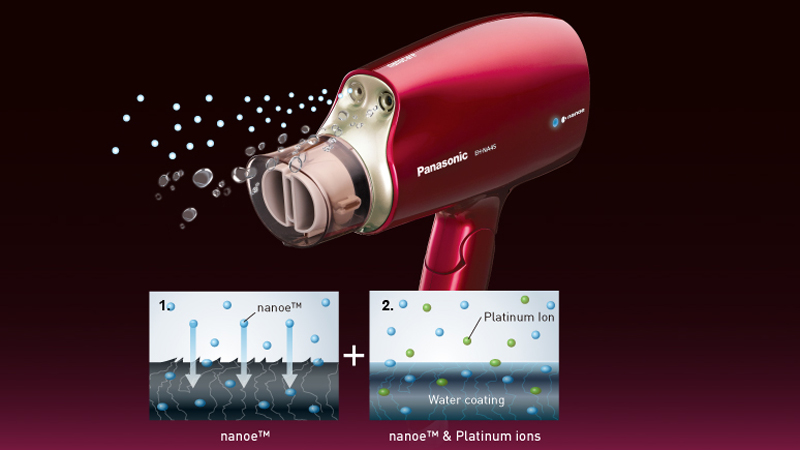 Máy sấy tóc dưỡng ẩm Nanoe Panasonic EH-NA45RP645