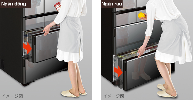 Tủ lạnh Hitachi R-WXC62S