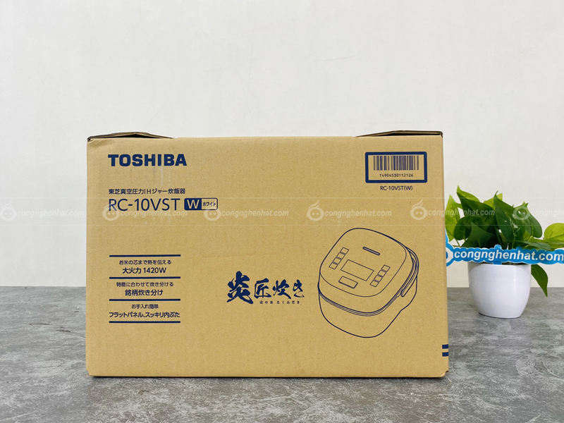 Nồi cơm điện cao tần Toshiba RC-10VST-W