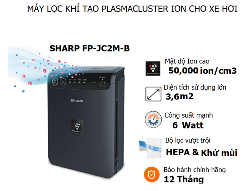 Đánh giá chi tiết Lọc không khí ôtô Sharp FP-JC2M-B