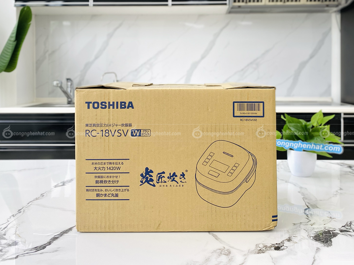 Nồi cơm điện cao tần Toshiba RC-18VSV-W