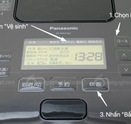 Vận hành vệ sinh nồi cao tần Panasonic SR-MPA102 SR-MPA182