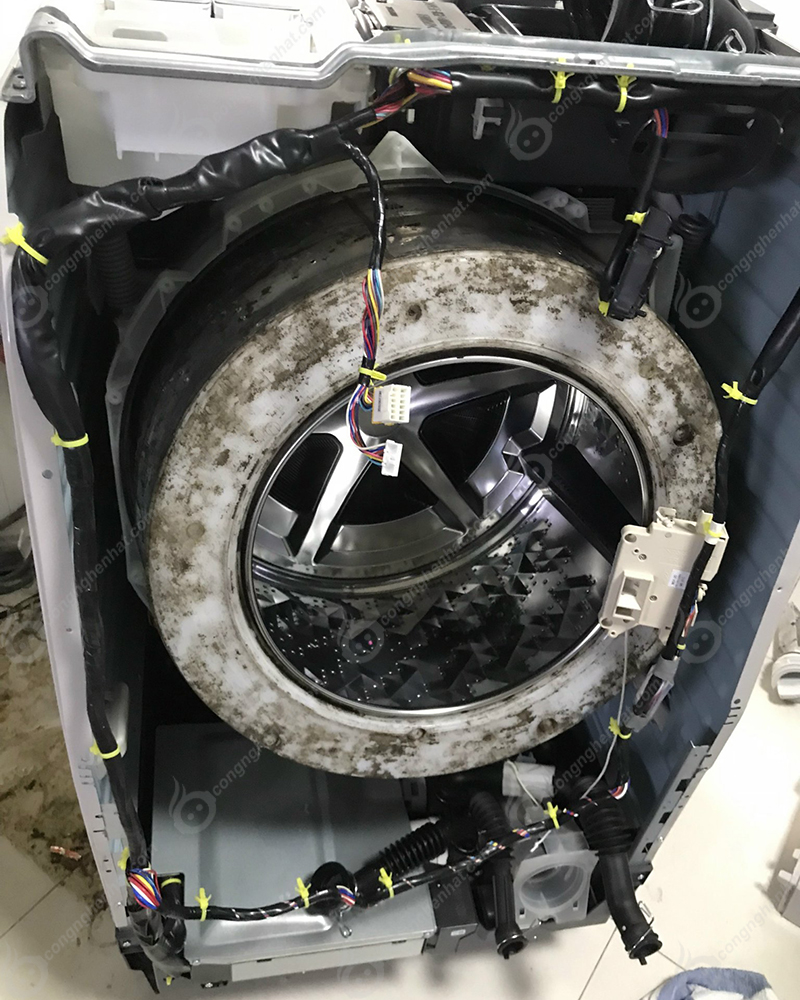 Vệ sinh máy giặt nội địa Nhật