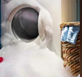 Máy giặt bị trào bọt ra ngoài do đâu, khắc phục thế nào?