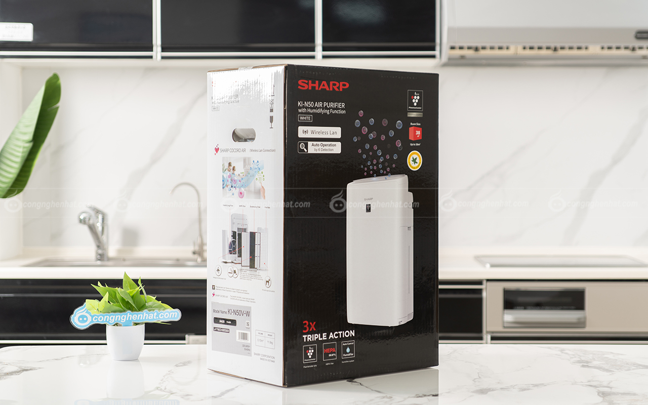 Máy lọc không khí tạo ẩm Sharp KI-N50V-W