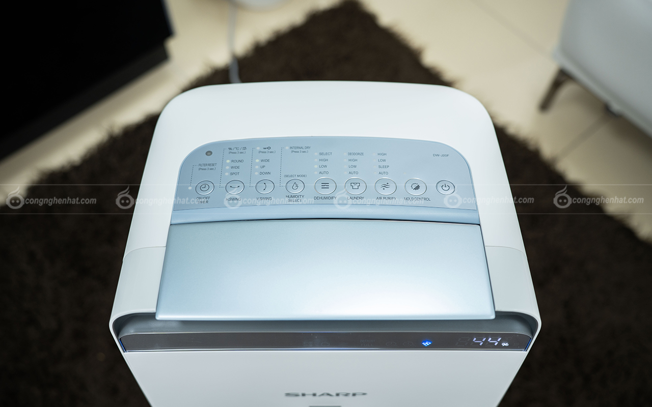 Máy lọc không khí và hút ẩm Sharp DW-J20FV-W 20L nước /ngày Máy lọc không khí và hút ẩm Sharp DW-J20FV-W