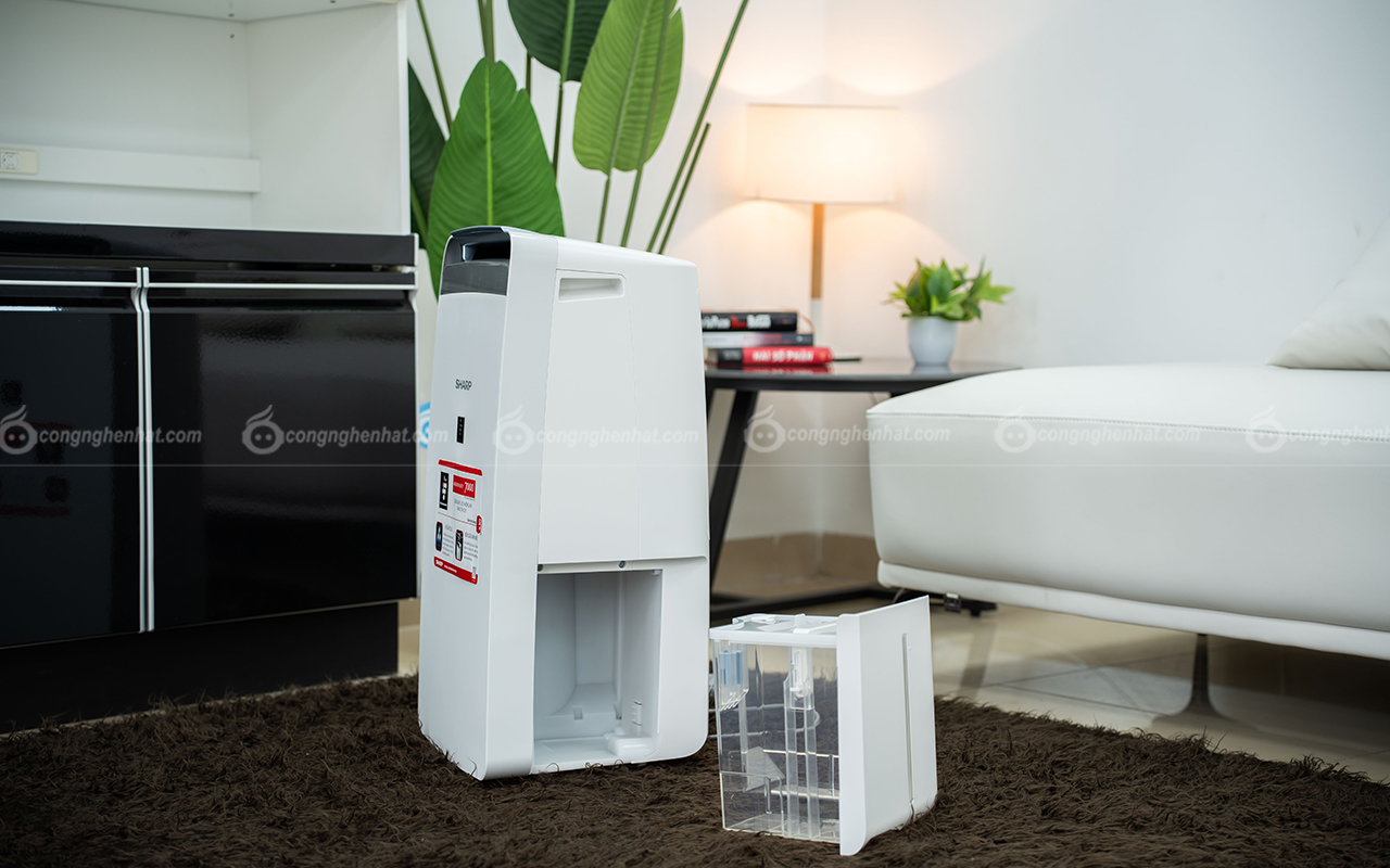 Máy lọc không khí và hút ẩm Sharp DW-J20FV-W 20L nước /ngày Sharp DW-J20FV-W