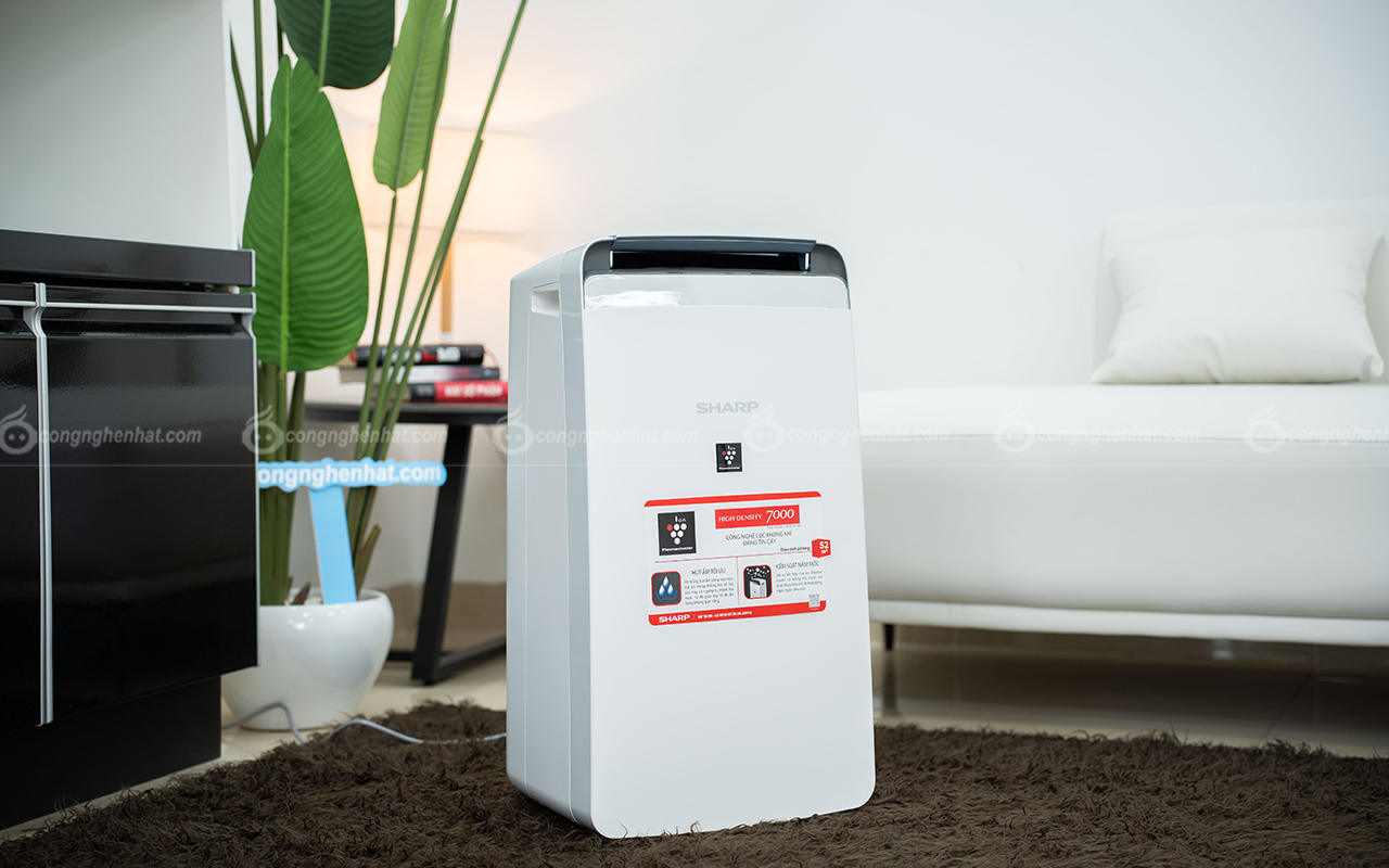 Máy lọc không khí và hút ẩm Sharp DW-J20FV-W 20L nước /ngày Sharp DW-J20FV-W