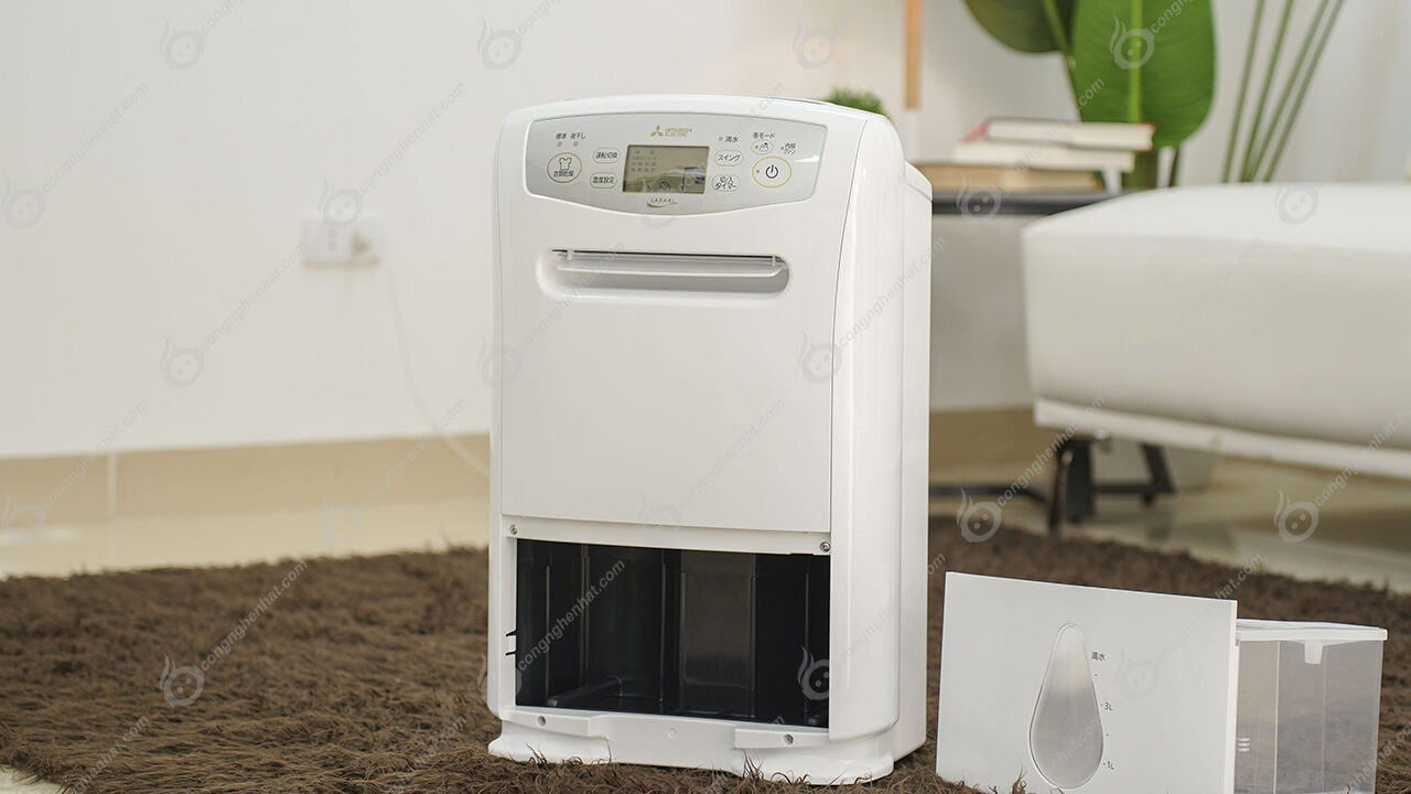 ◎MITSUBISHI MJ-180LX-W 2016 Máy hút ẩm Mitsubishi MJ-P180WX-W 18L nước / ngày Hút ẩm