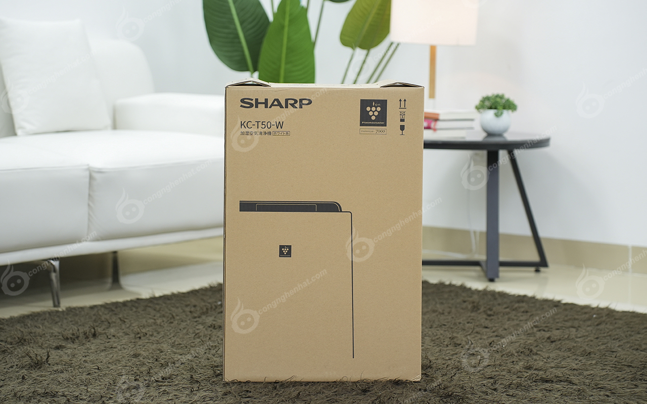 Máy lọc không khí tạo ẩm Sharp KC-T50-W