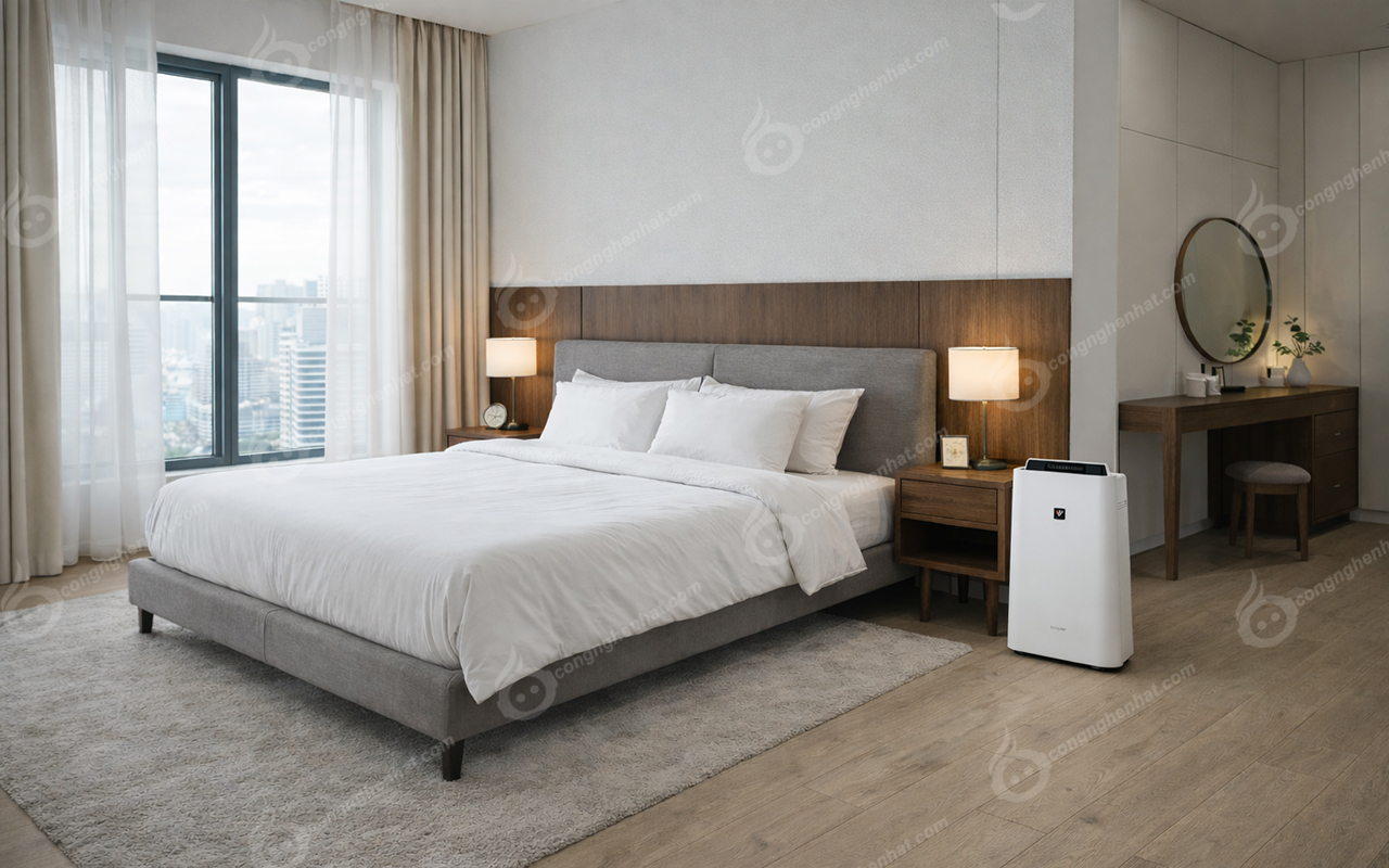 Máy lọc không khí tạo ẩm Sharp KC-T50-W