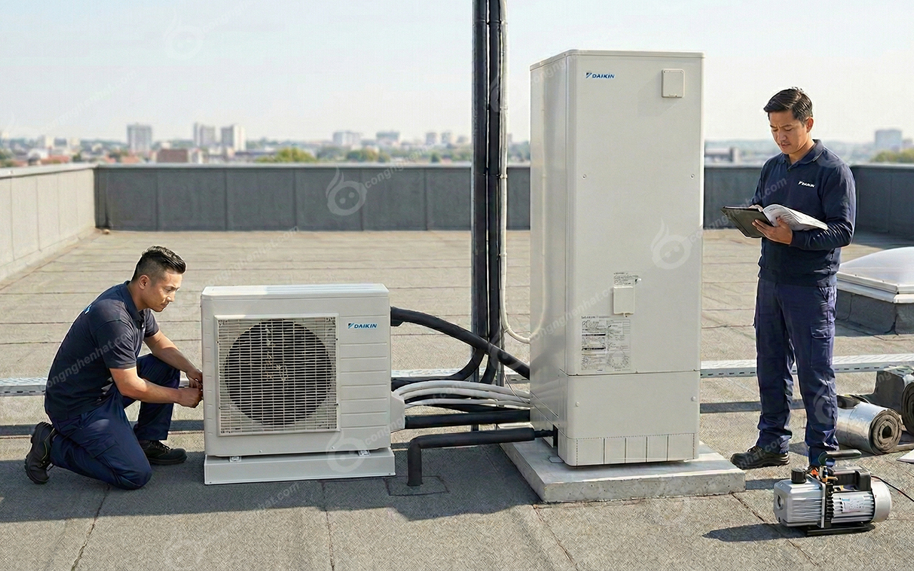 Máy nước nóng trung tâm Daikin EQA37ZSV 370L Máy nước nóng trung tâm Daikin EQA37ZSV 370L 4