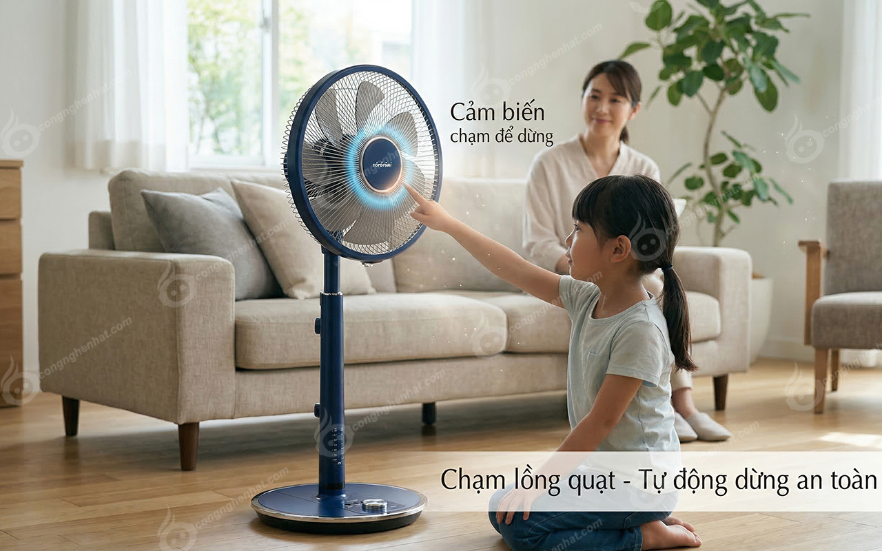 Quạt điện Toyotomi FS-DH30P 7 cánh 32 tốc độ gió Quạt điện Toyotomi FS-DH30P