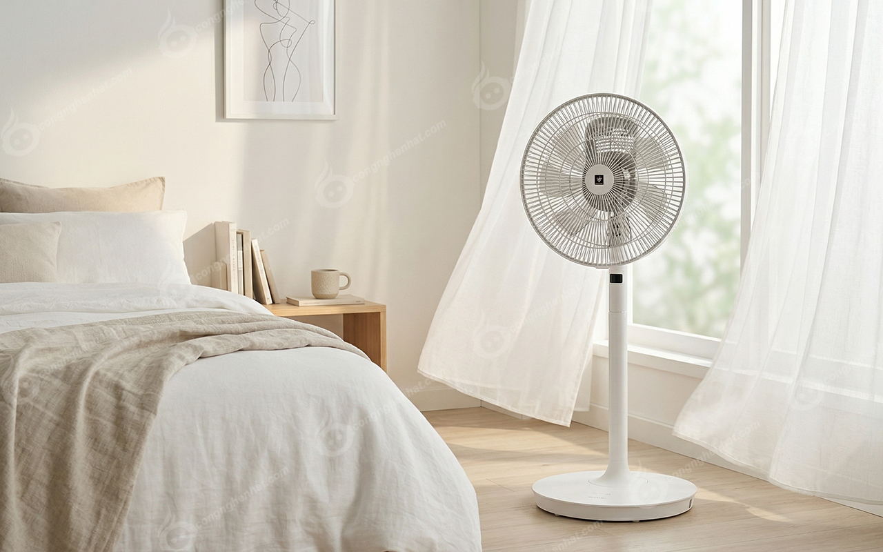 Quạt điện Sharp PJ-T3DS-W tạo ion Plasma Quạt điện Sharp PJ-T3DS-W tạo ion Plasma 1