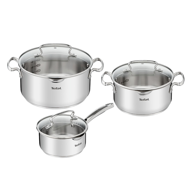 Bộ 3 nồi inox cao cấp Tefal Duetto Plus Bộ 3 nồi inox cao cấp Tefal Duetto Plus